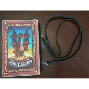 THE DRAGON Crossbody Purse KEEPER OF THE TREASURE Mythical Book Shaped